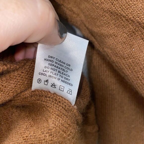 The Reset R Label Wool and Cashmere Sweater Brown Size Small - Picture 5 of 6